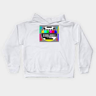 TV test pattern Pop Art Kids Hoodie